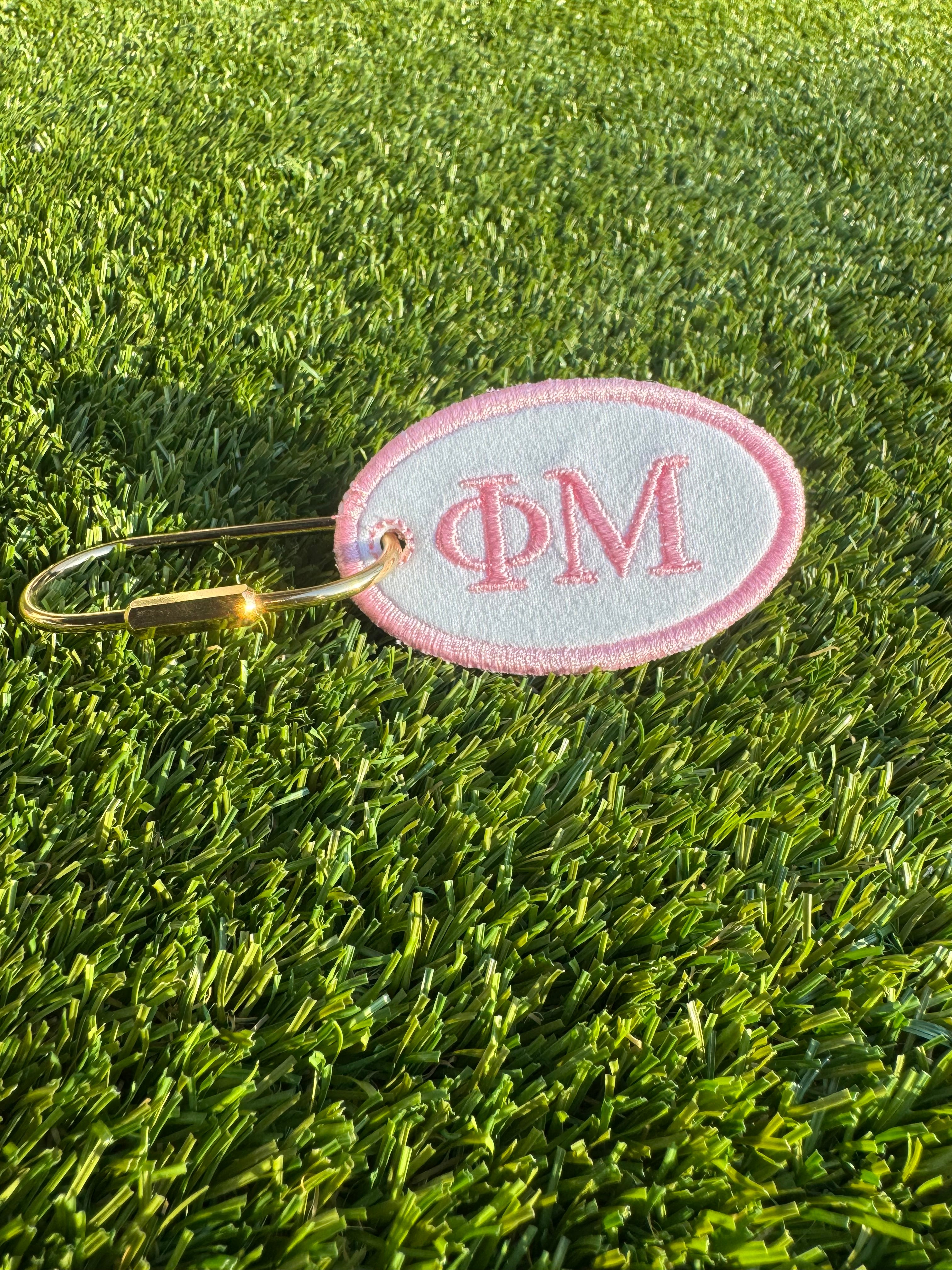 Phi Mu Bag Tag